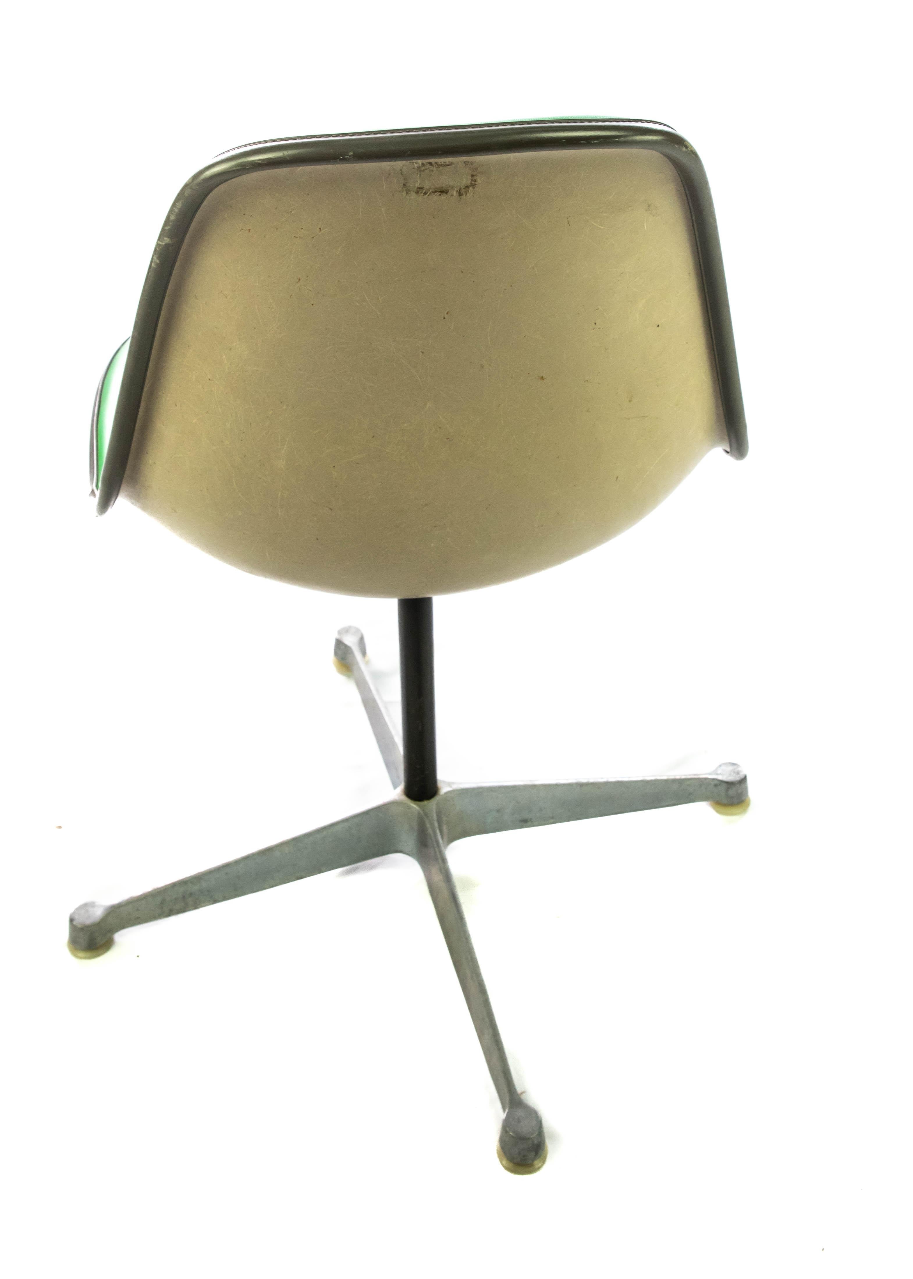 Mid-Century Modern Eames for Herman Miller Bright Green Chairs For Sale