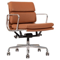 Eames for Herman Miller Brown Leather Office Chair 2000s