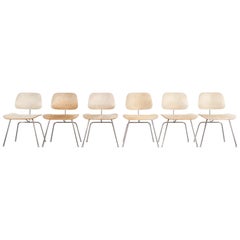 Eames for Herman Miller DCM Chairs in Brazilian Cowhide