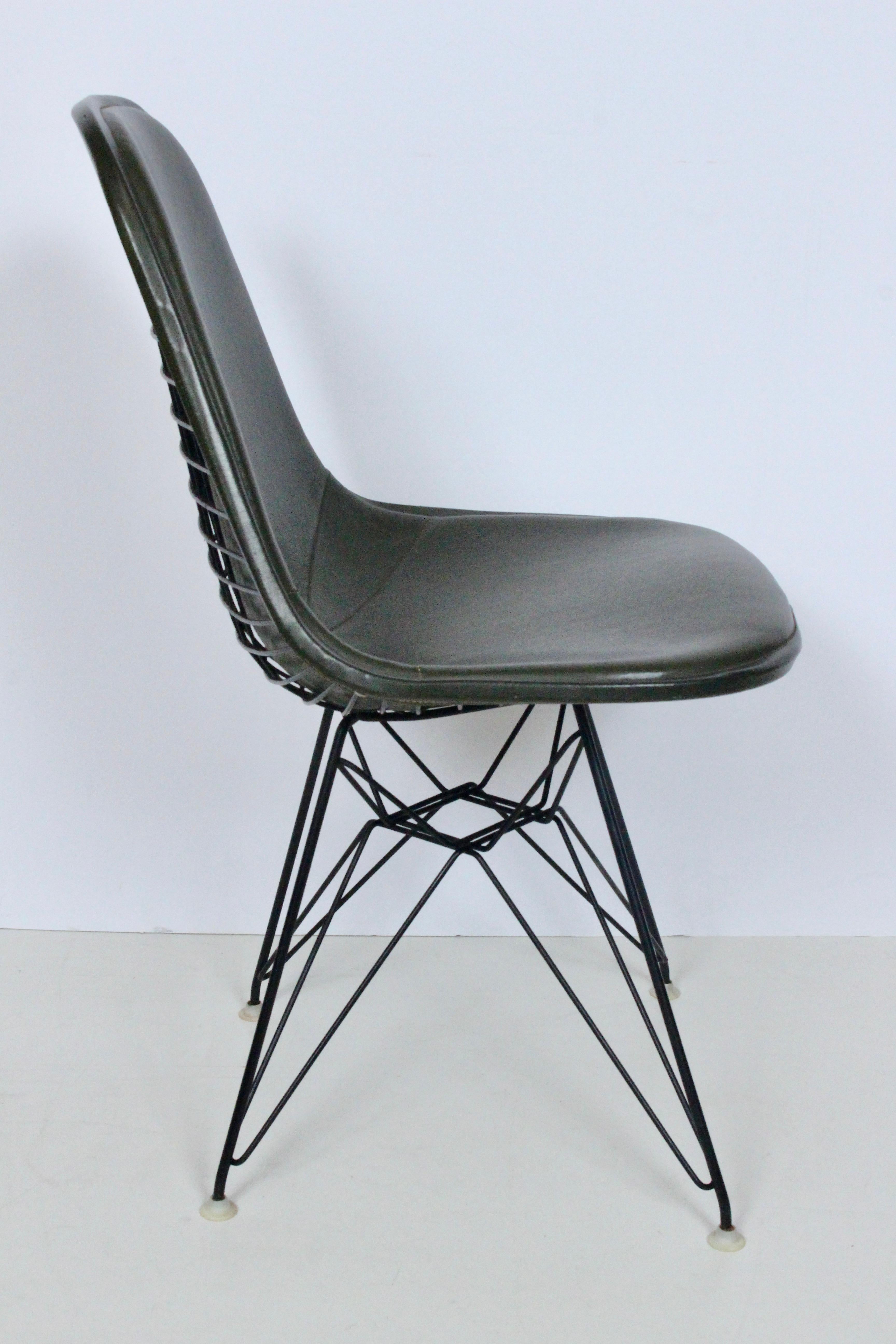 Eames for Herman Miller Dark Olive Eiffel Tower Desk Chair, 1970's 10
