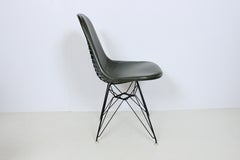 Eames for Herman Miller Dark Olive Eiffel Tower Desk Chair, 1970's