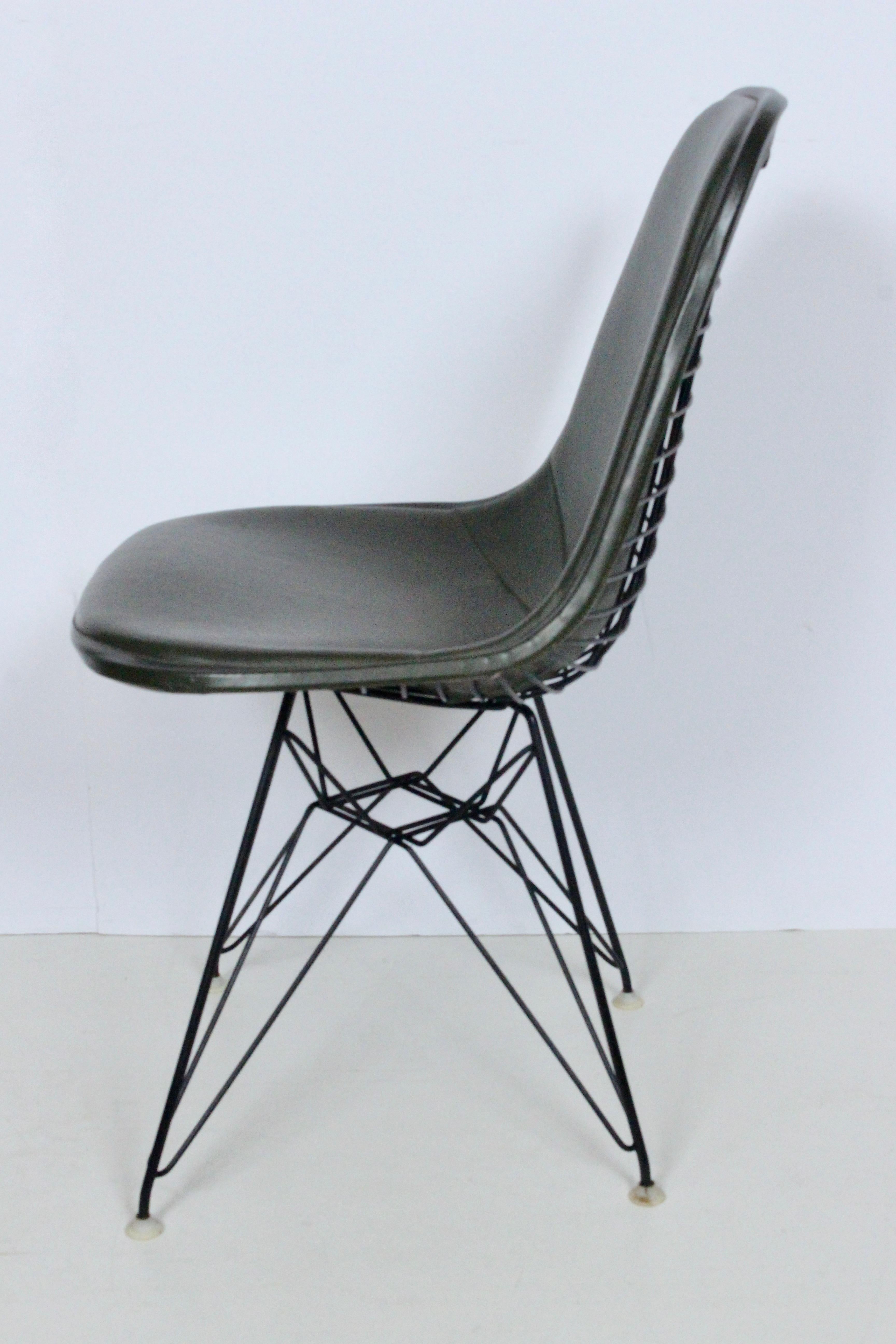 American Eames for Herman Miller Dark Olive Eiffel Tower Desk Chair, 1970's