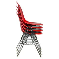 Eames for Herman Miller DSS Fire Engine Red Fiberglass Shell Chair