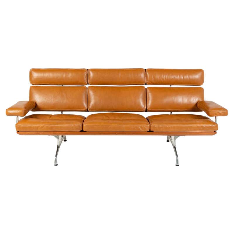Original Eames Sofa Compact with Original Alexander Girard Fabric at ...
