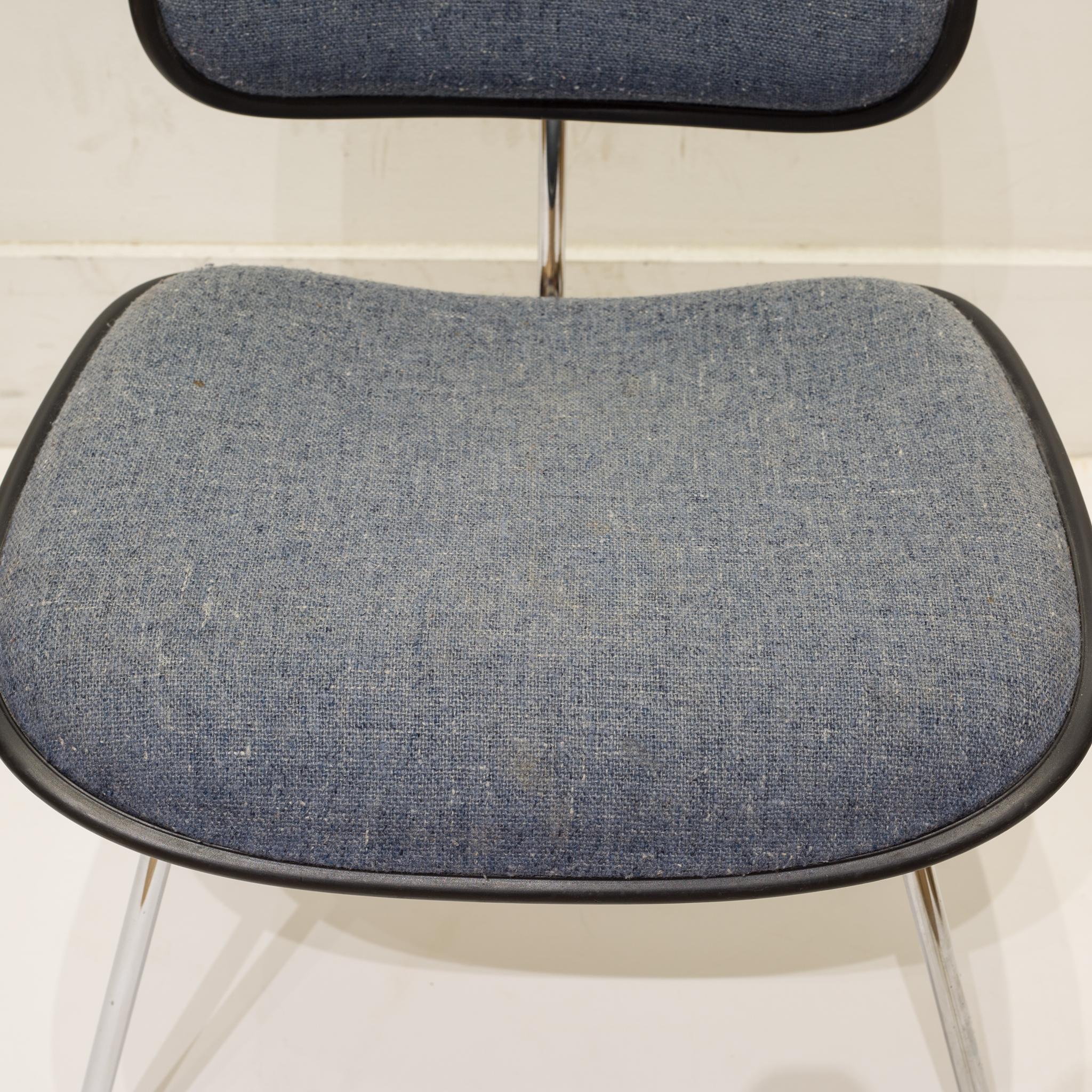 20th Century Eames for Herman Miller EC-127 DCM Padded Chair, circa 1970-1988