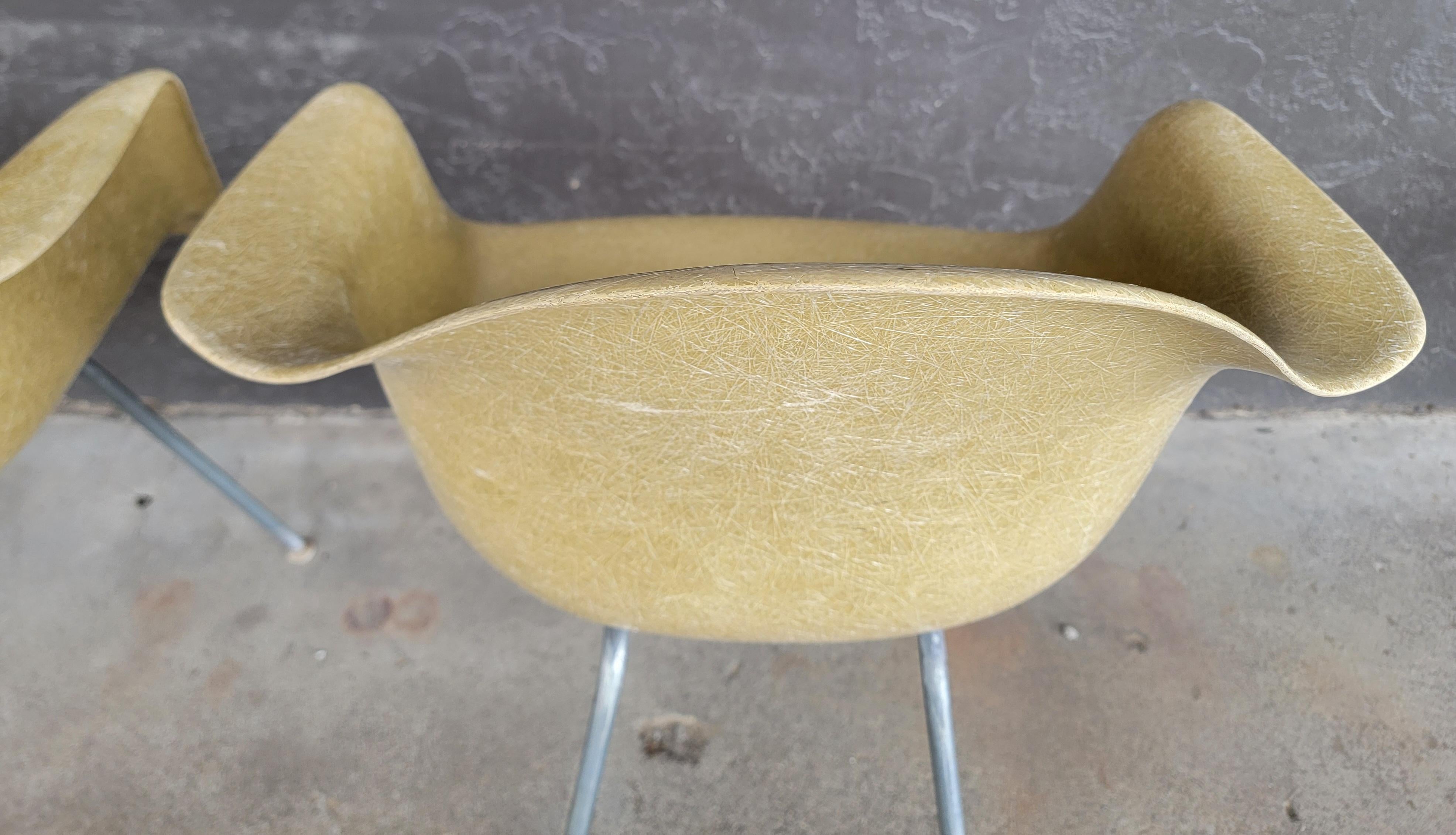 Eames Fiberglass Armchairs Herman Miller Circa. 1960's A Pair For Sale 6