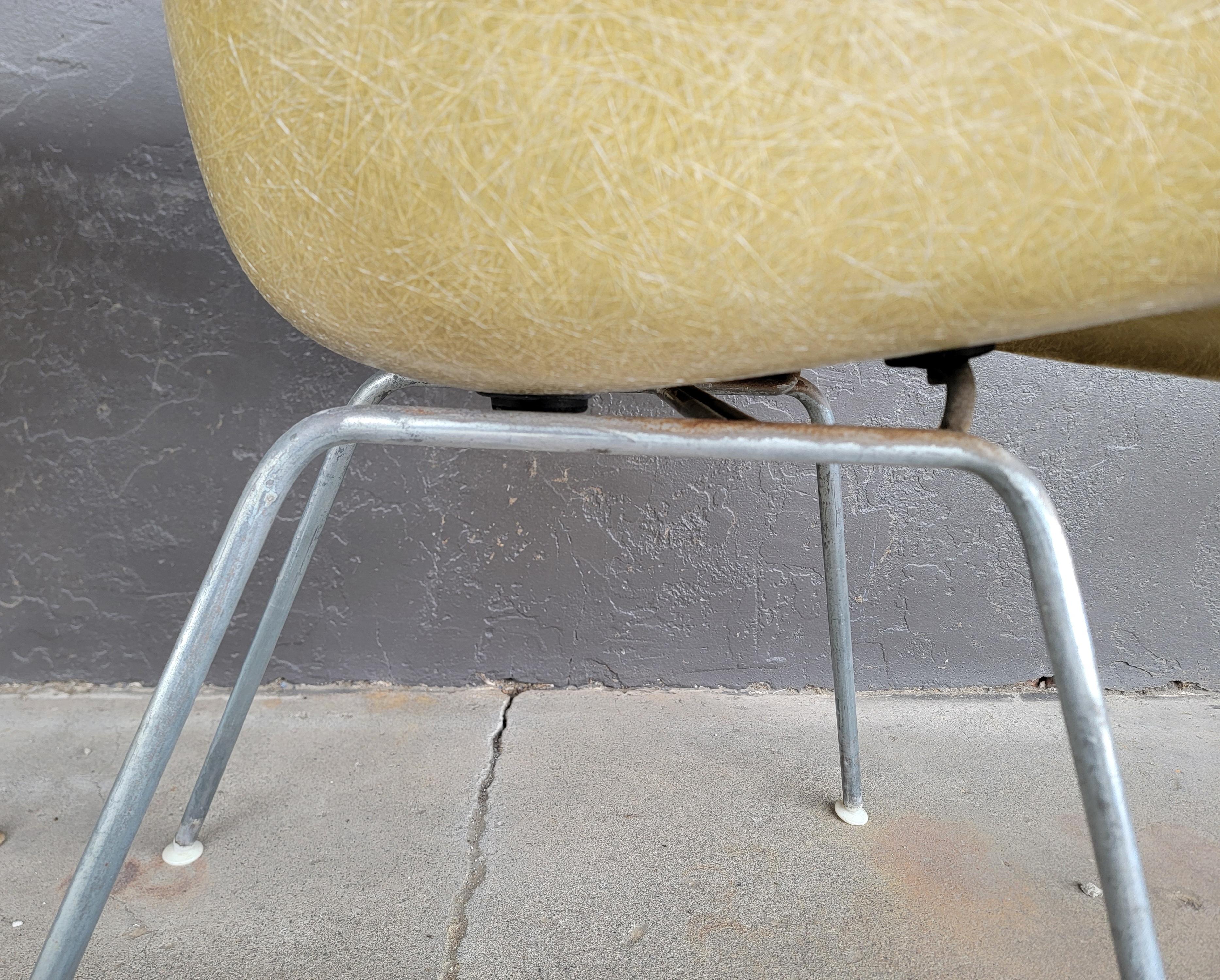 Steel Eames Fiberglass Armchairs Herman Miller Circa. 1960's A Pair For Sale