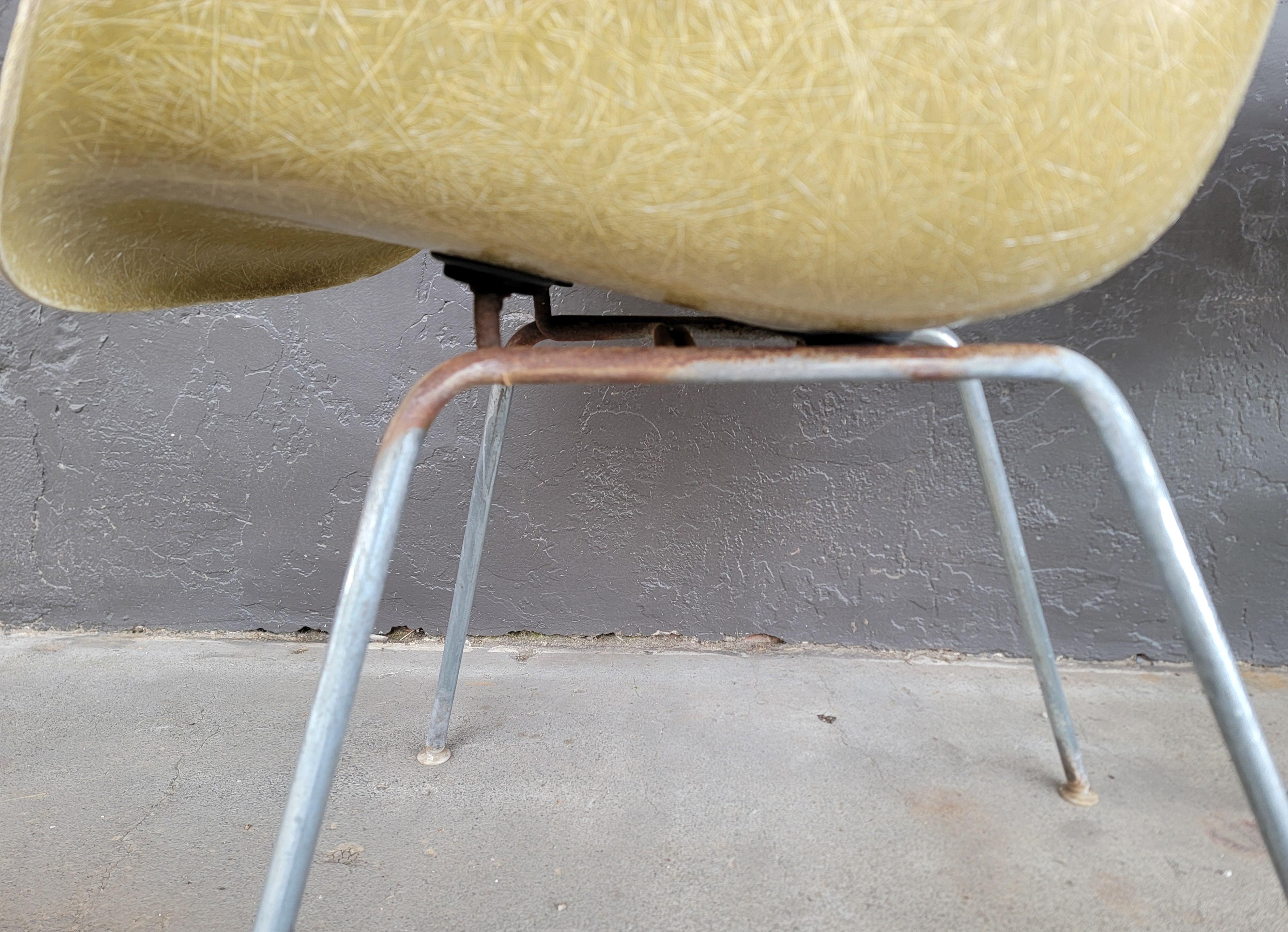 Eames Fiberglass Armchairs Herman Miller Circa. 1960's A Pair For Sale 1