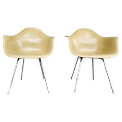 Eames Fiberglass Armchairs Herman Miller Circa. 1960's A Pair