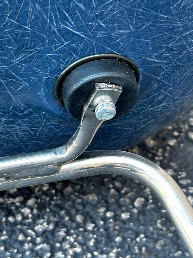 Stainless Steel Eames for Herman Miller Fiberglass Shell Armchair For Sale
