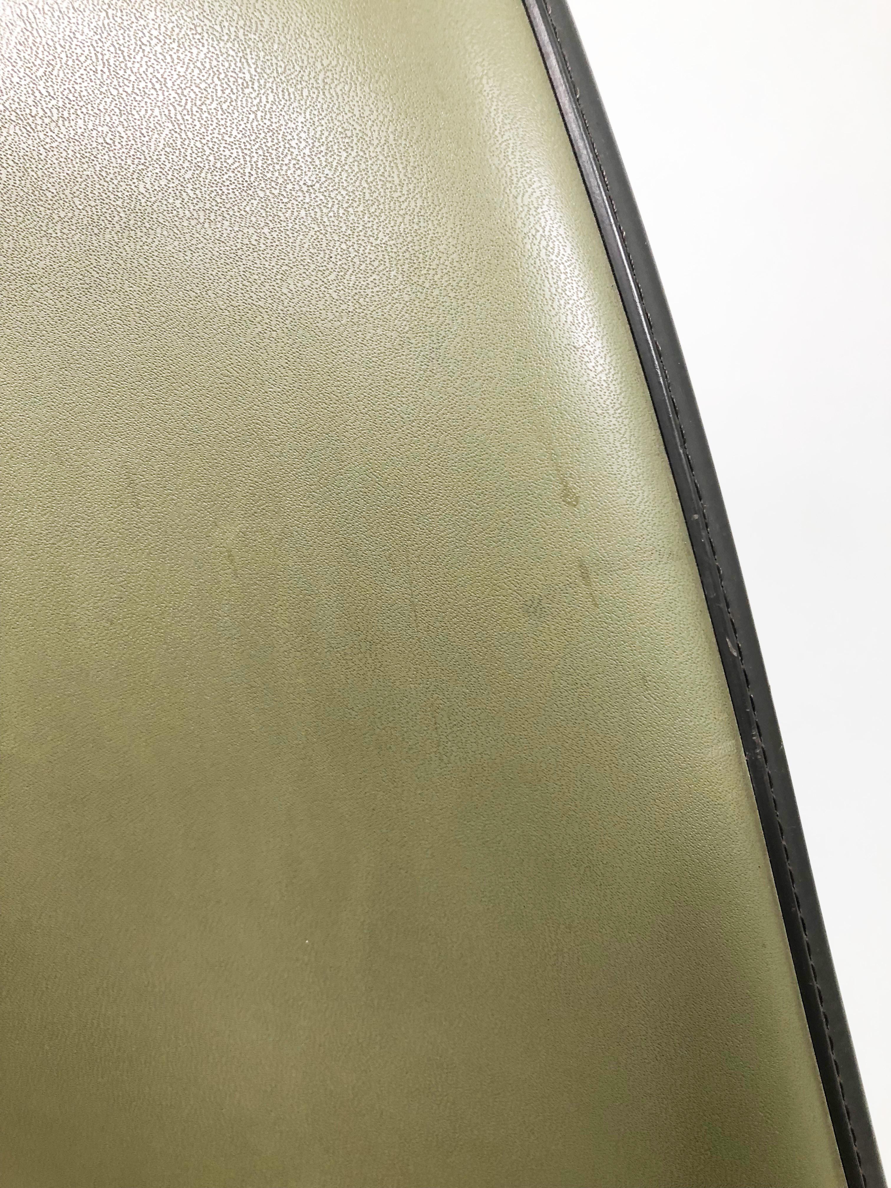 Eames for Herman Miller Fiberglass Shell Chair, Green on Stackable Base 5