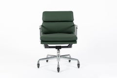 Eames for Herman Miller Green Leather Office Chair 2000s