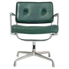 Eames for Herman Miller Intermediate Chair ES102 in Forest Green Leather