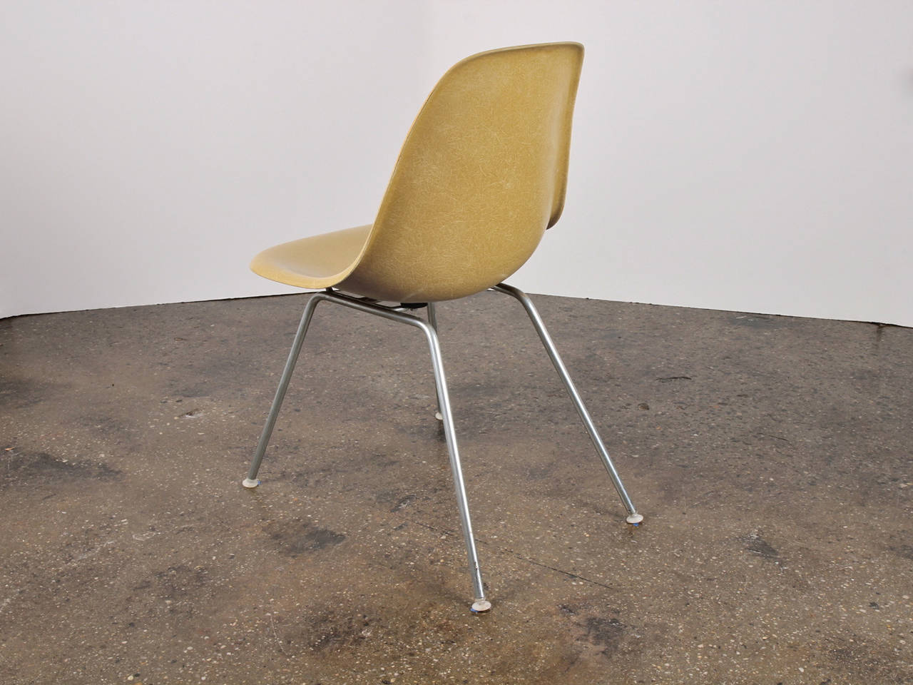 Mid-Century Modern Eames for Herman Miller Yellow Shell Chairs For Sale