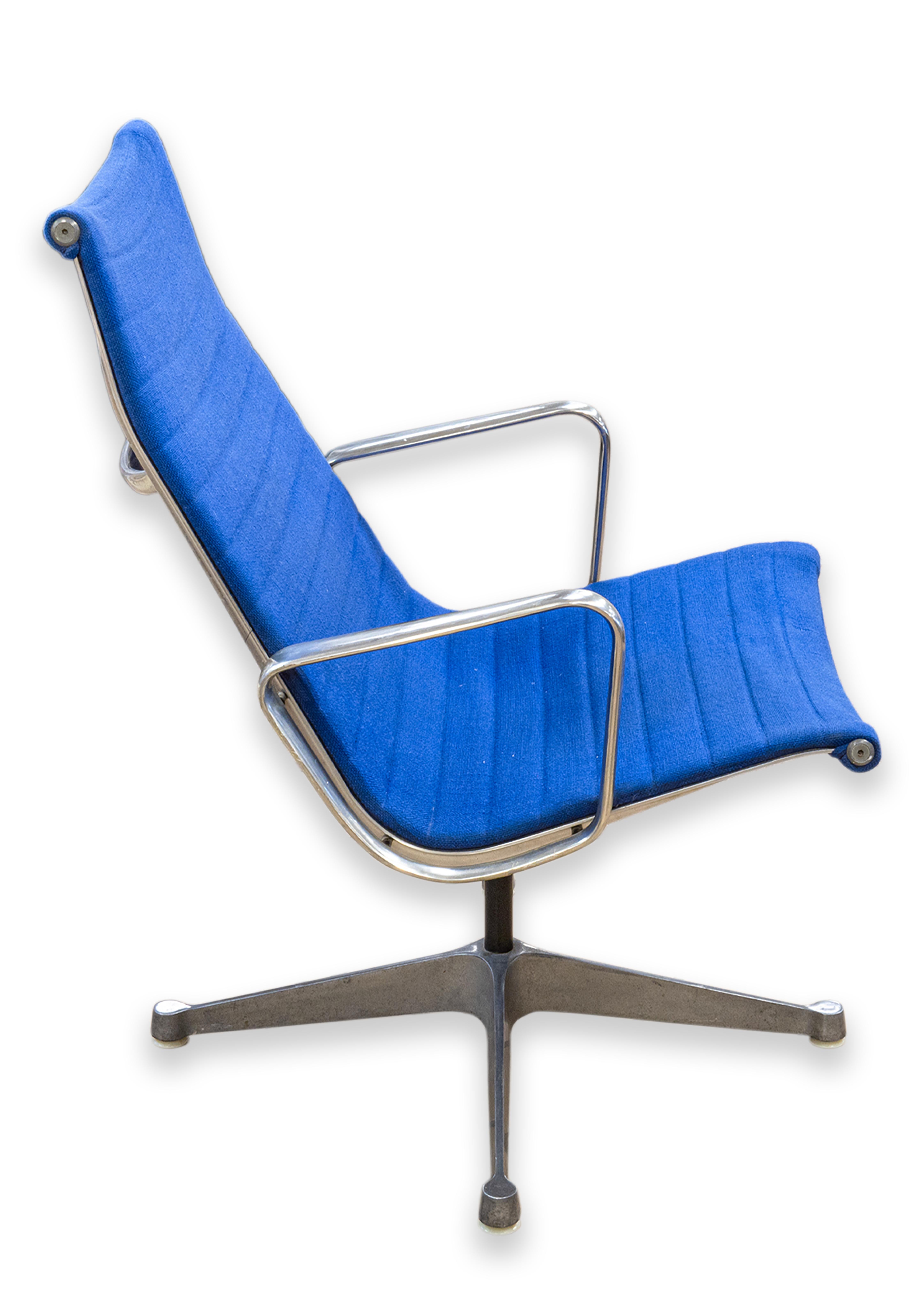 Chaise de bureau de groupe Eames pour Herman Miller du milieu du siècle dernier, première édition en aluminium en vente 2