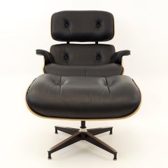 Eames for Herman Miller Mid Century Lounge Chair in Cherry with Ottoman