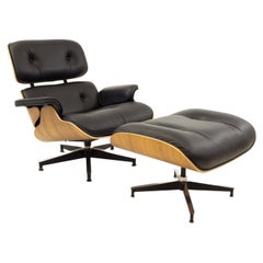 Eames for Herman Miller Mid Century Lounge Chair in Walnut with Ottoman