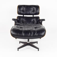 Eames for Herman Miller Mid Century Walnut Lounge Chair with Ottoman