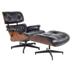 Eames for Herman Miller Mid Century Walnut Lounge Chair with Ottoman
