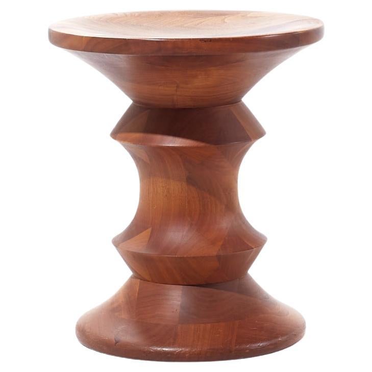 Eames for Herman Miller Mid Century Walnut Time Life Stool For Sale