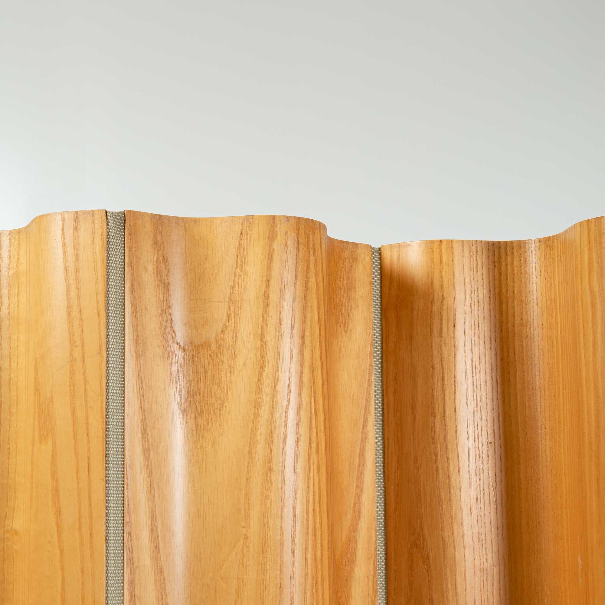 Late 20th Century Eames for Herman Miller Privacy Screen FSW-6 in Golden Ash
