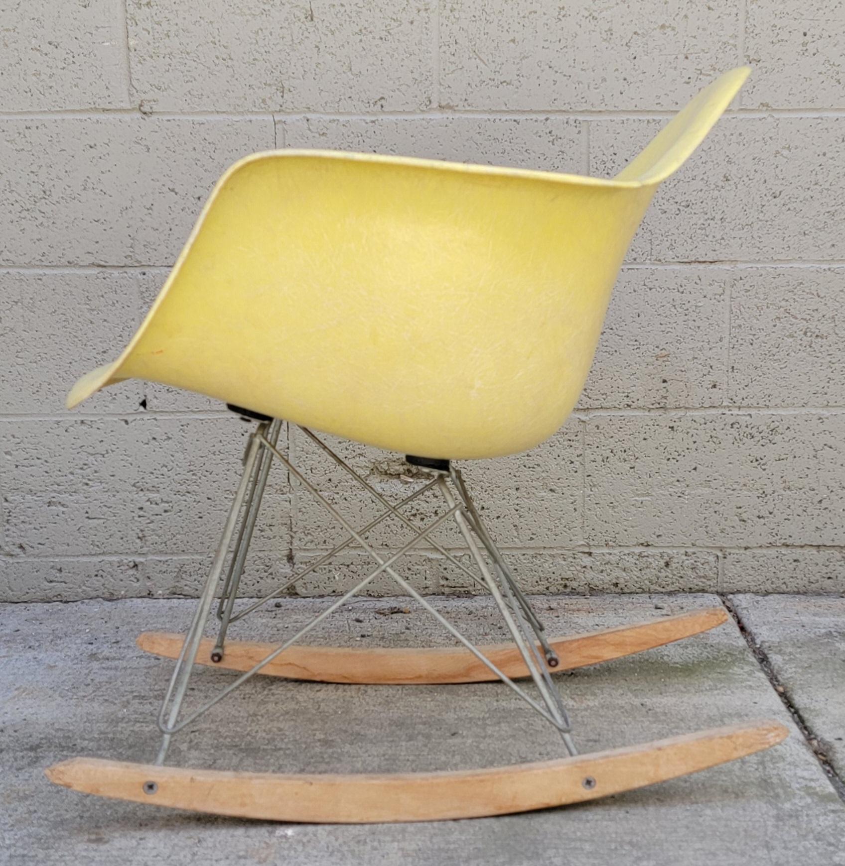 Eames for Herman Miller Rar Rocker, Dated 1957 In Good Condition In Fulton, CA