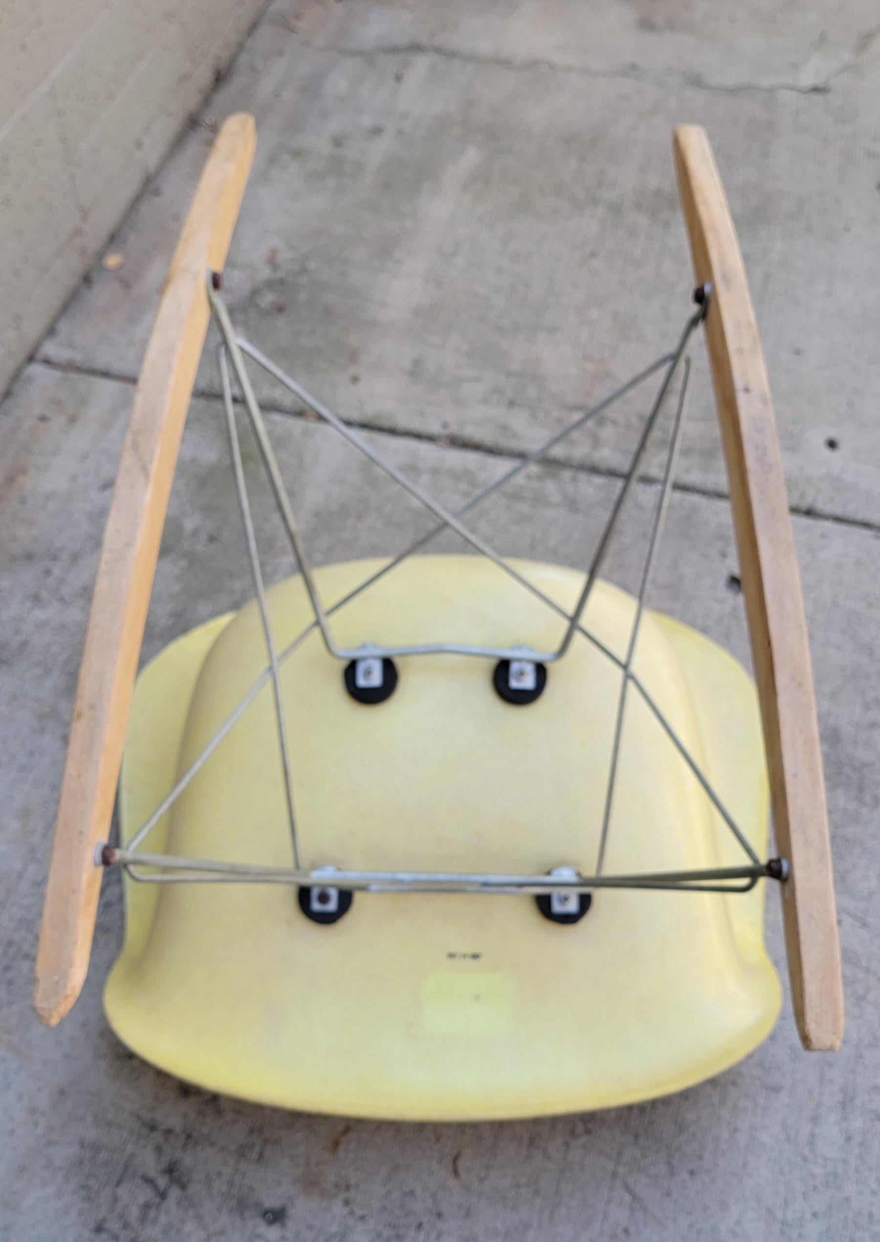 Metal Eames for Herman Miller Rar Rocker, Dated 1957