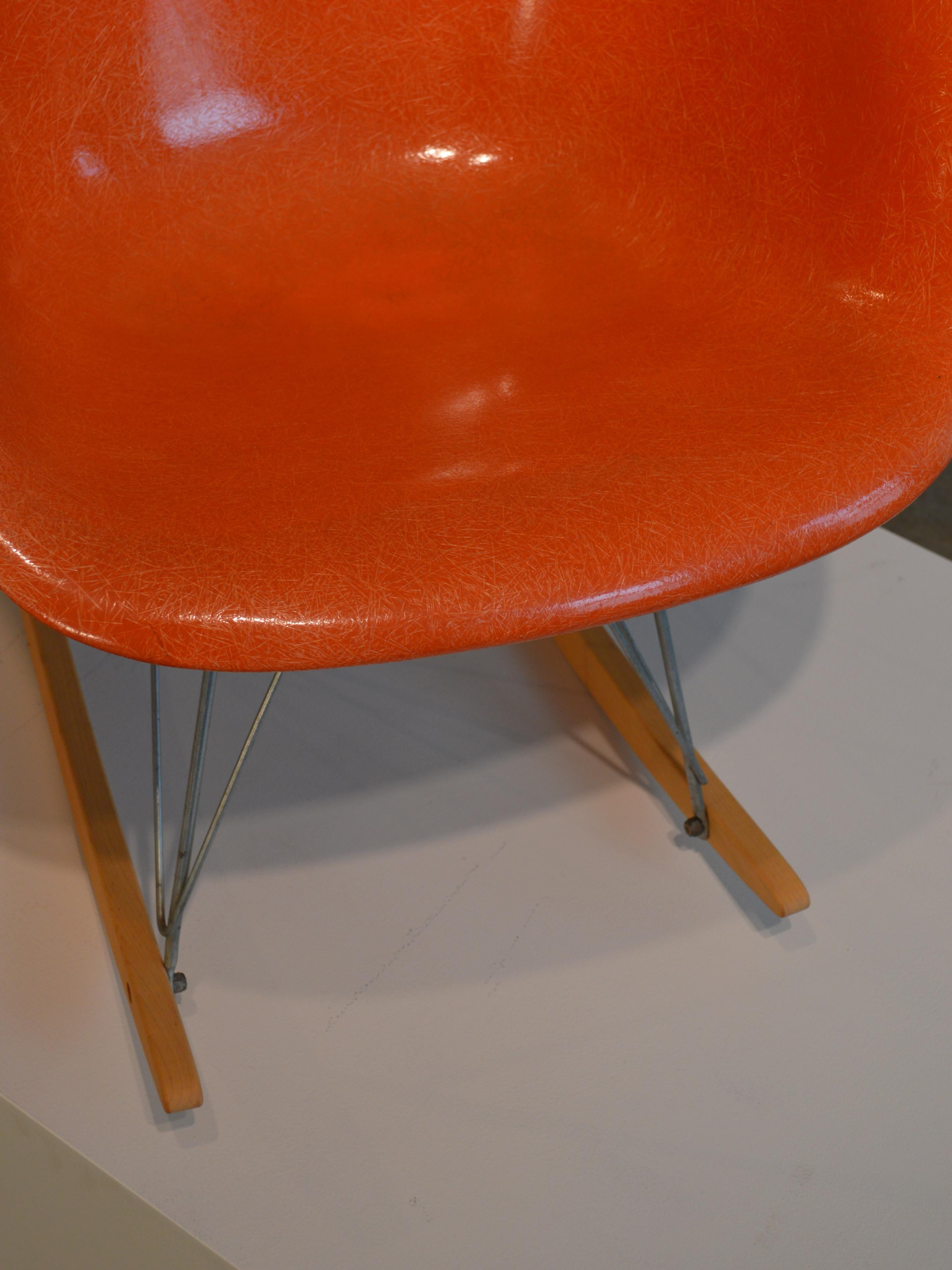 Eames for Herman Miller Red Orange RAR Rocker 3
