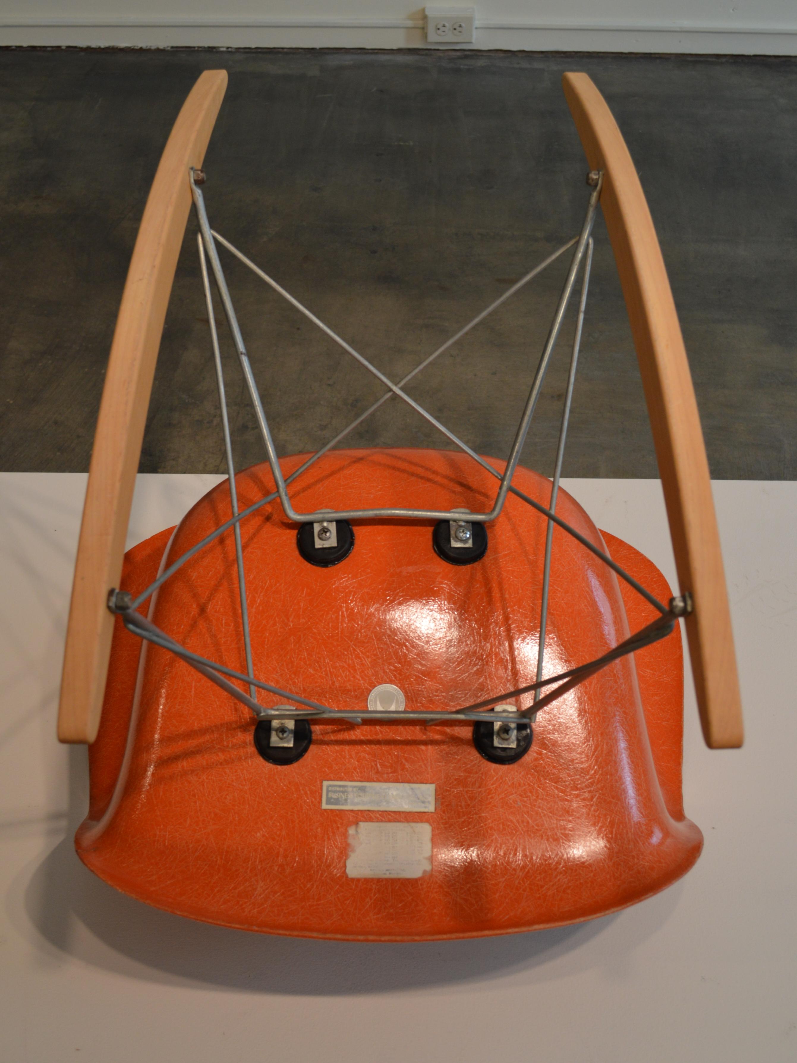 Eames for Herman Miller Red Orange RAR Rocker 6