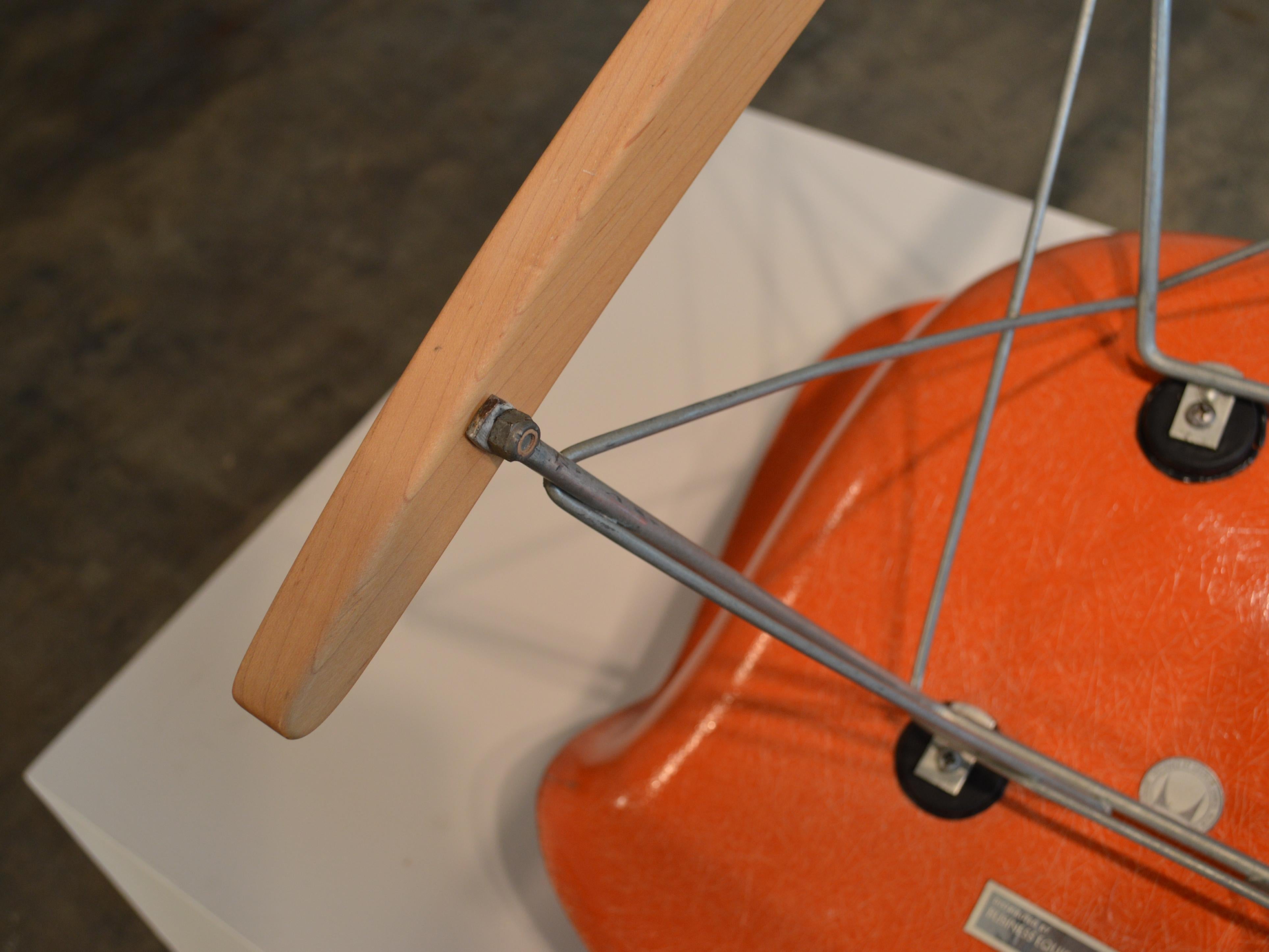 Eames for Herman Miller Red Orange RAR Rocker 8