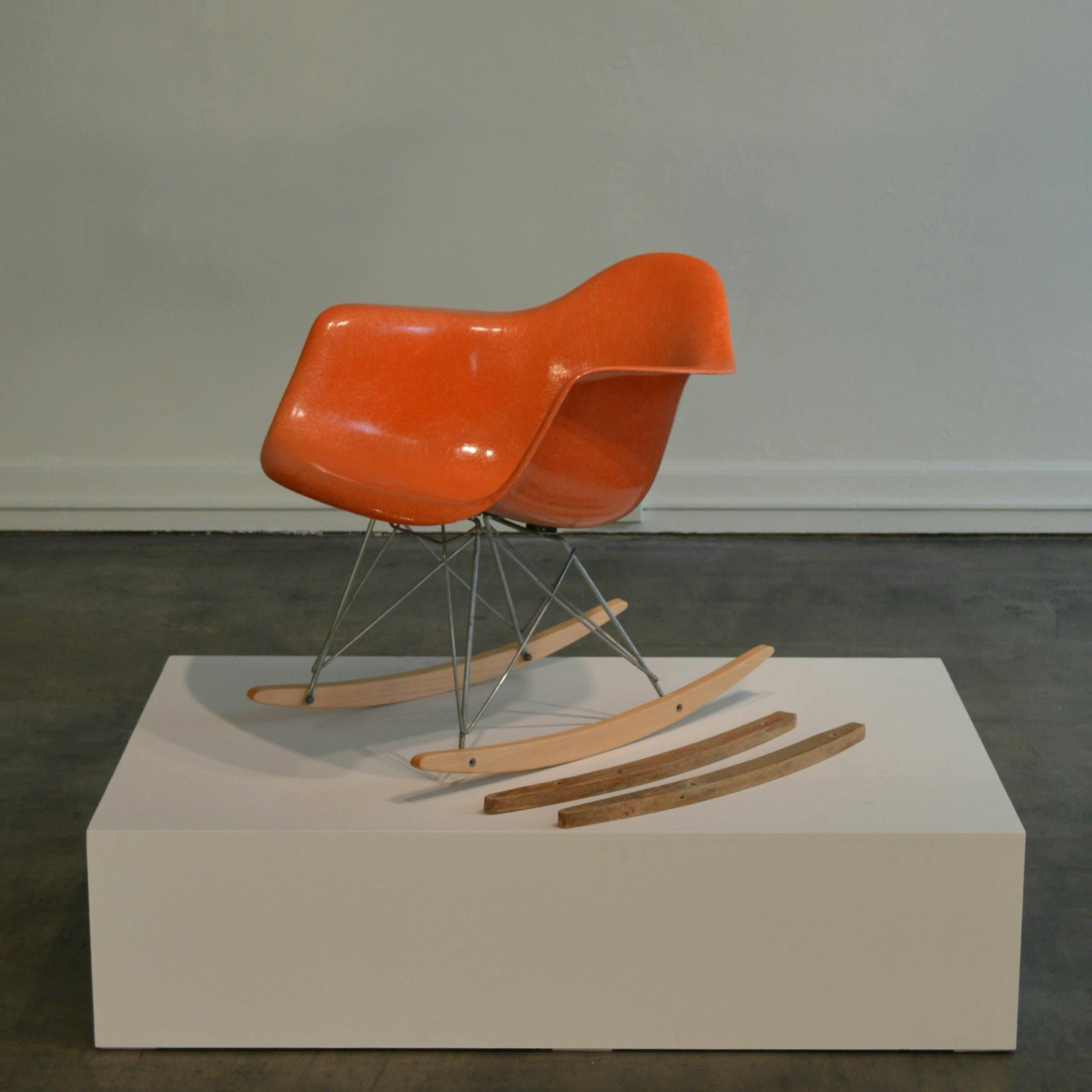 Eames for Herman Miller Red Orange RAR Rocker 9