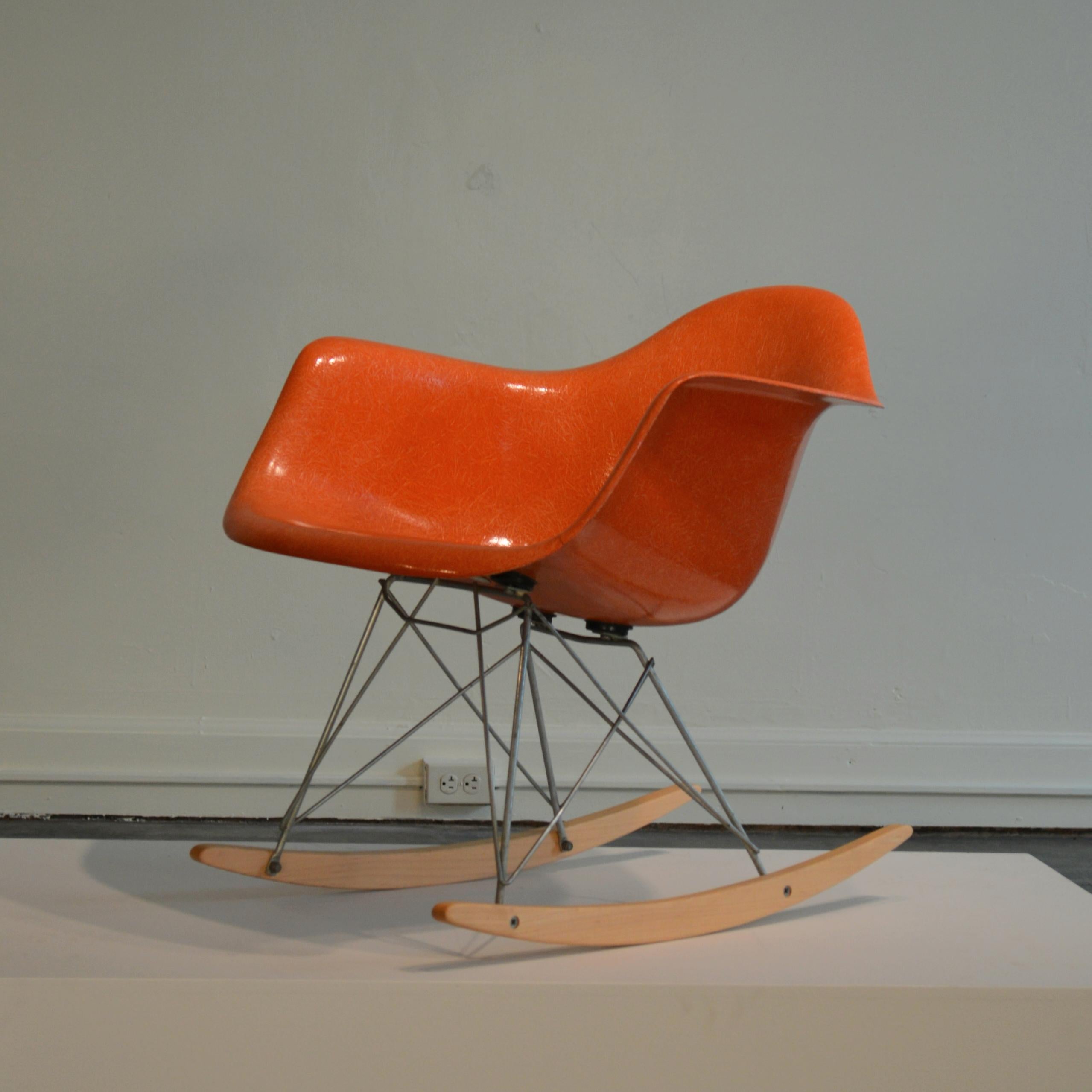Eames for Herman Miller Red Orange RAR Rocker 12