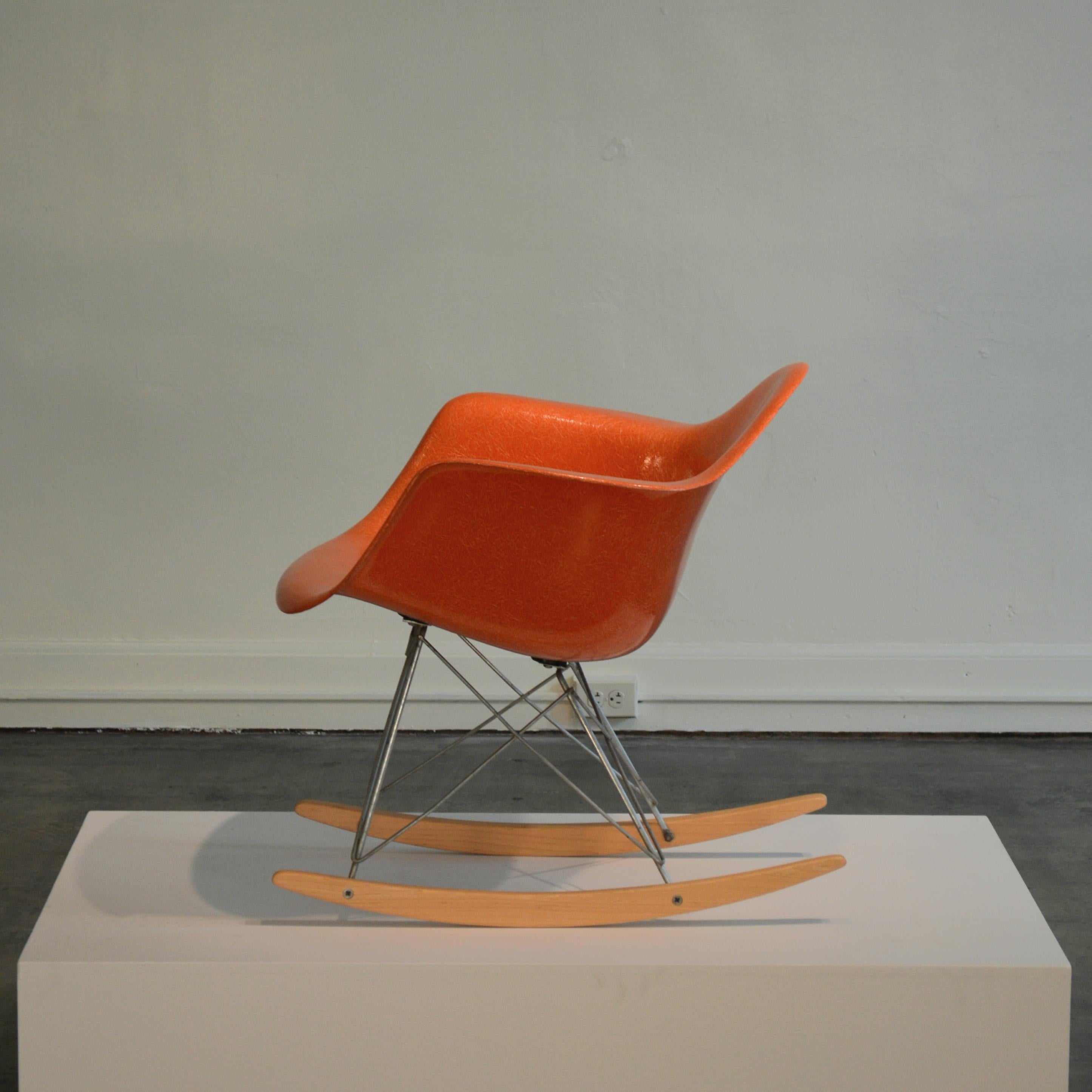 Eames for Herman Miller Red Orange RAR Rocker 1