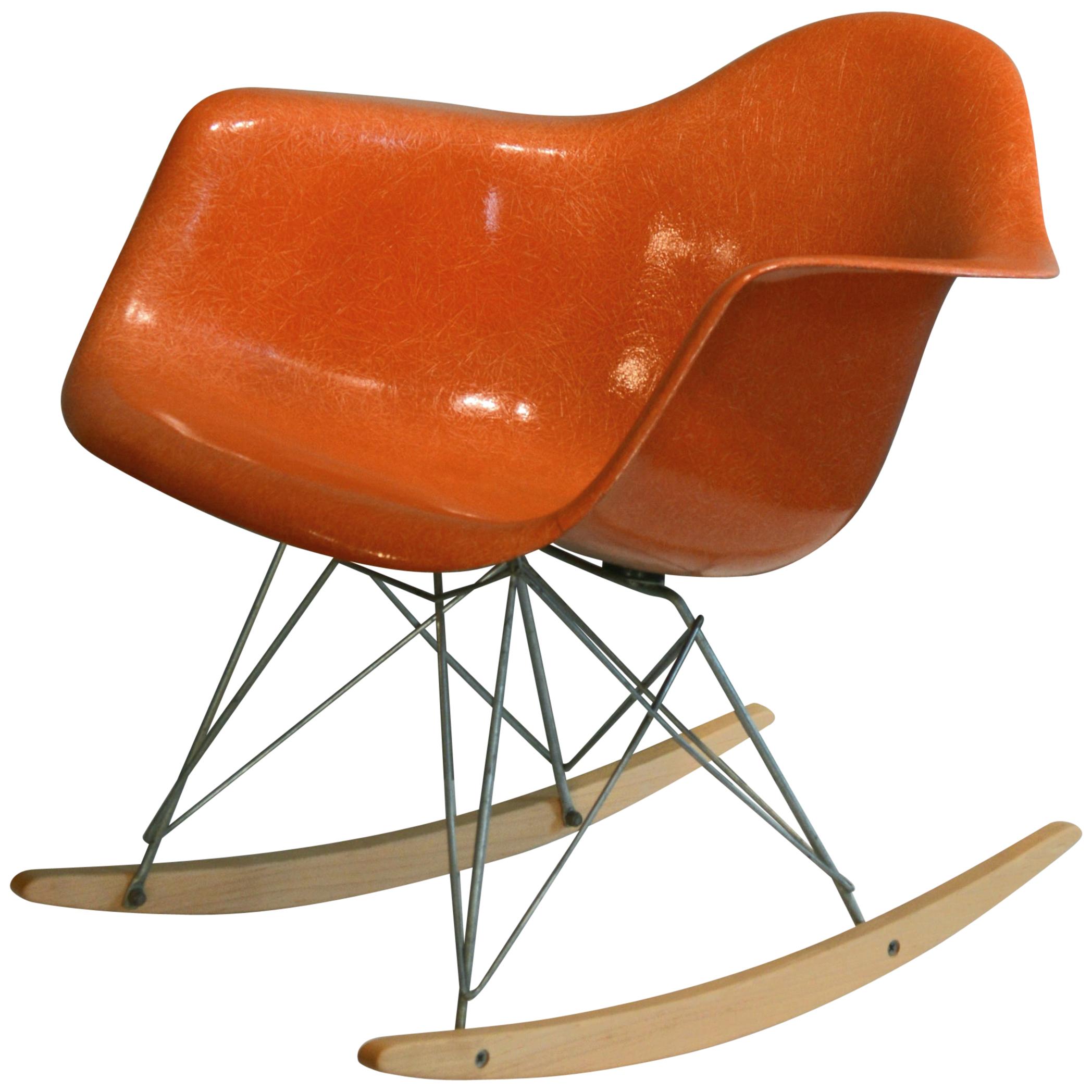 Eames for Herman Miller Red Orange RAR Rocker