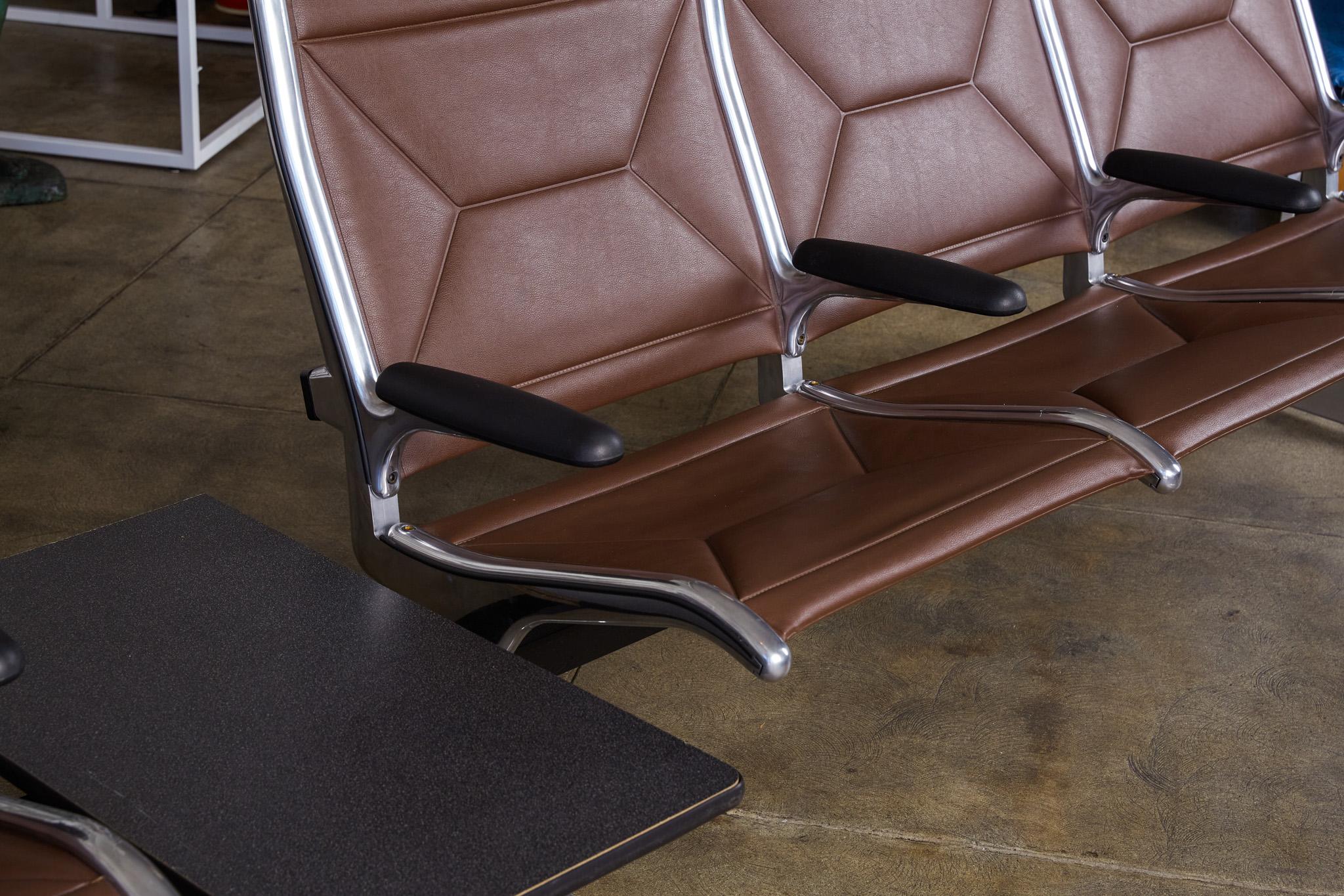 Polished Eames for Herman Miller Seating System in Brown