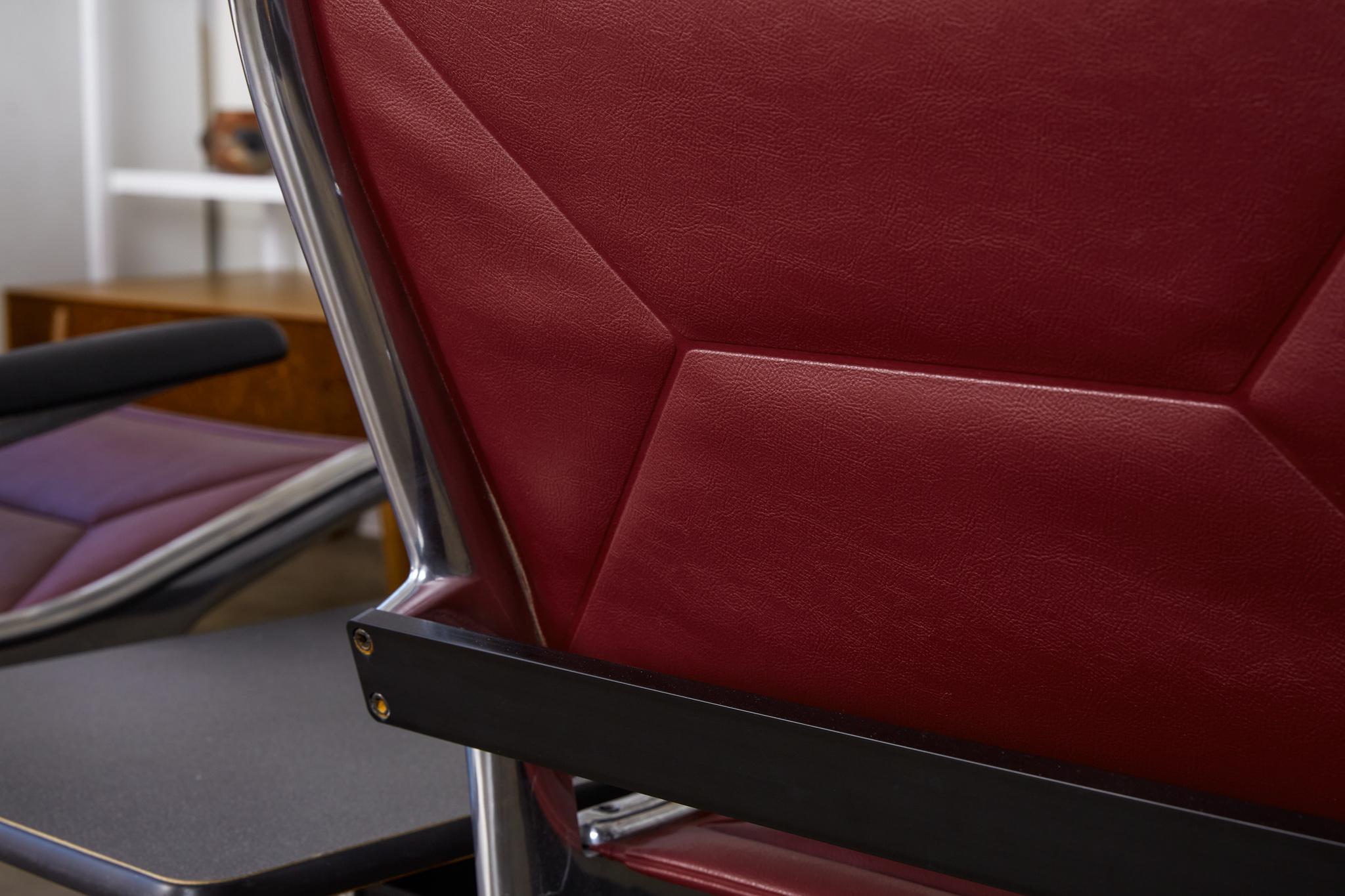 Eames for Herman Miller Seating System in Burgundy 3