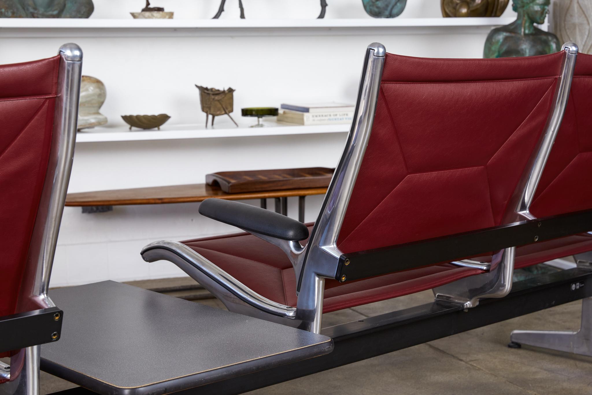 Eames for Herman Miller Seating System in Burgundy 4