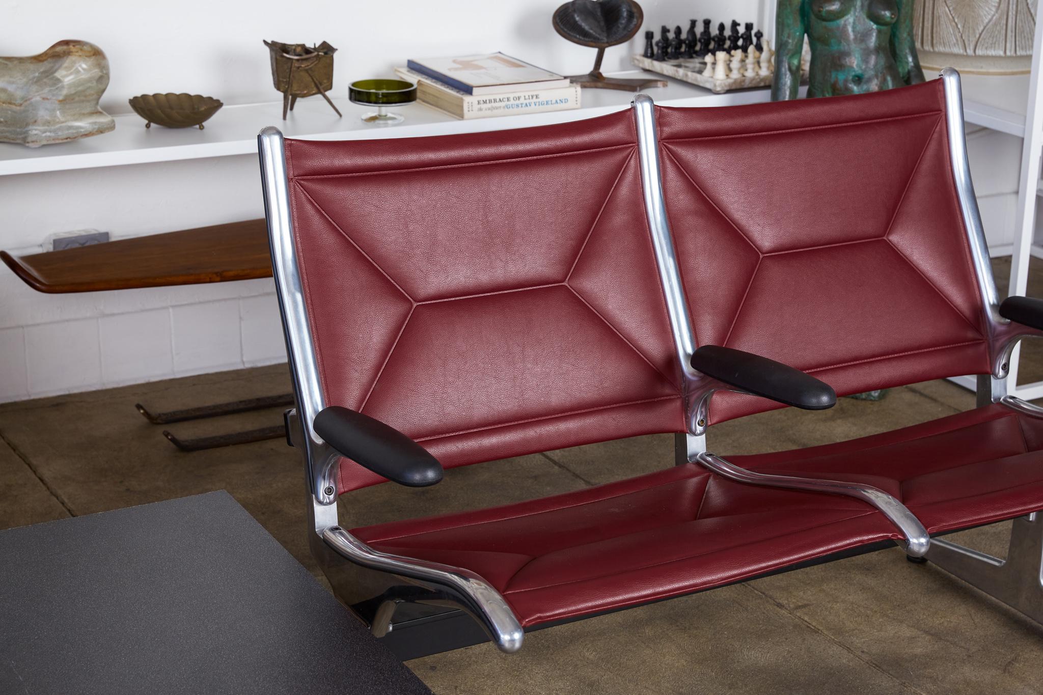 Eames for Herman Miller Seating System in Burgundy 5