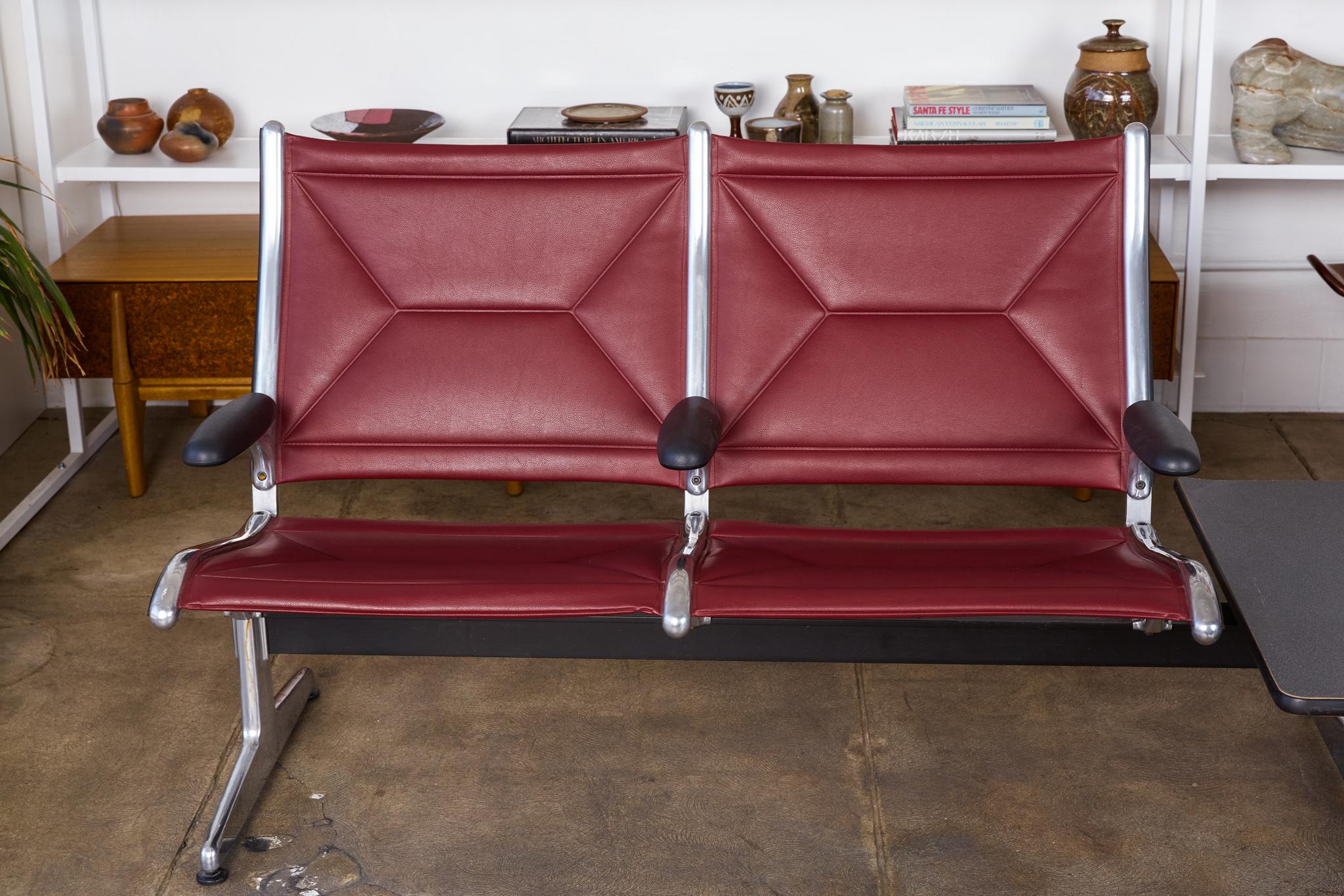 Contemporary Eames for Herman Miller Seating System in Burgundy