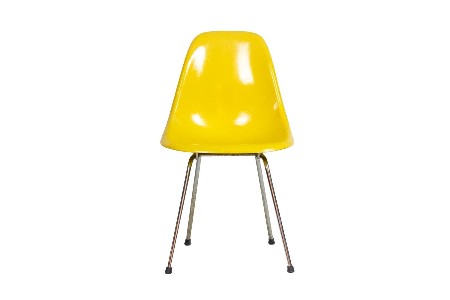 Eames für Herman Miller, Serie von sechs Stühlen, 1960er-Jahre im Zustand „Hervorragend“ im Angebot in Saint-Ouen, FR