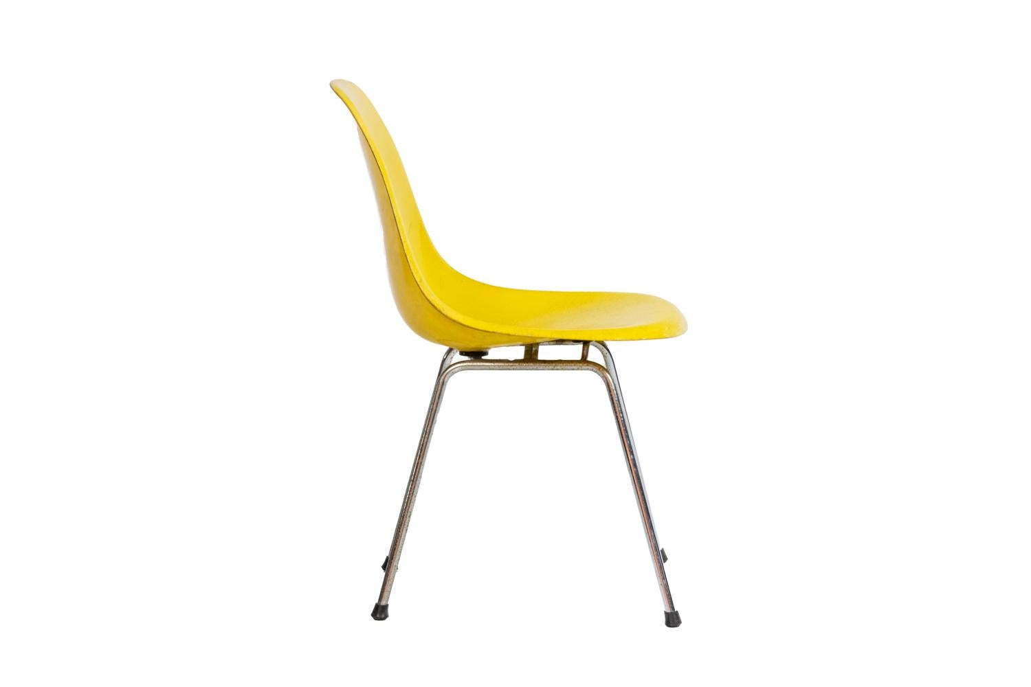 Eames für Herman Miller, Serie von sechs Stühlen, 1960er-Jahre (20. Jahrhundert) im Angebot