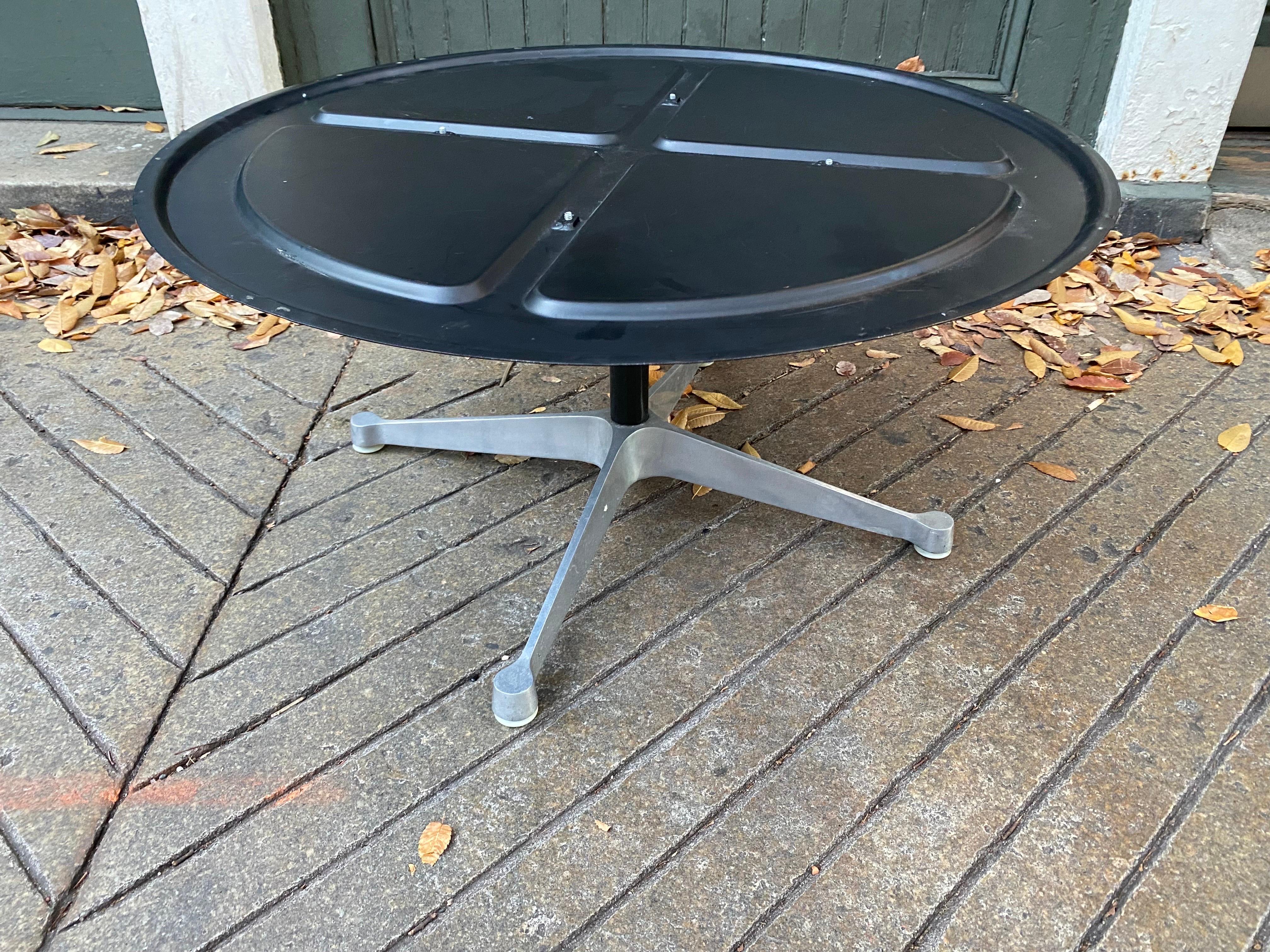 Mid-Century Modern Eames for Herman Miller stone top 36” Coffee Table/ Early Production! For Sale