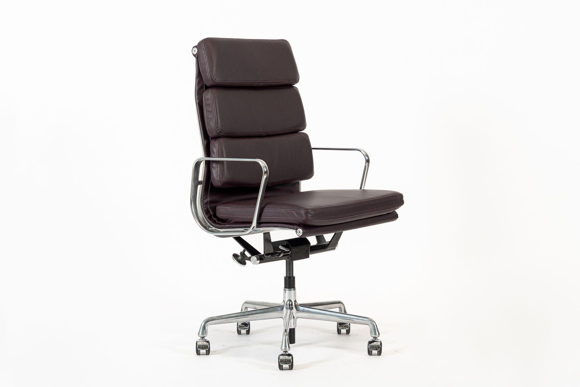 Eames for Herman Miller Tall Dark Purple Desk Chair 2 Available 4