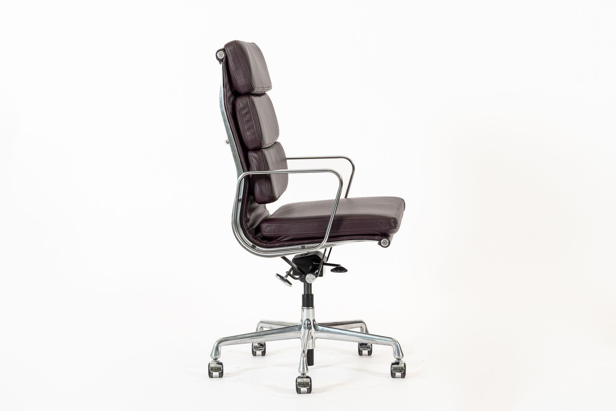 Eames for Herman Miller Tall Dark Purple Desk Chair 2 Available 6