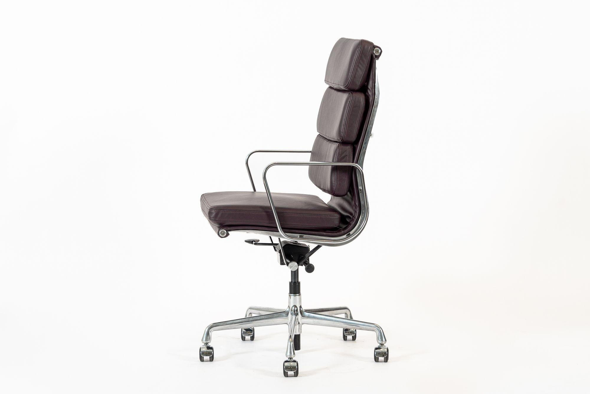 American Eames for Herman Miller Tall Dark Purple Desk Chair 2 Available