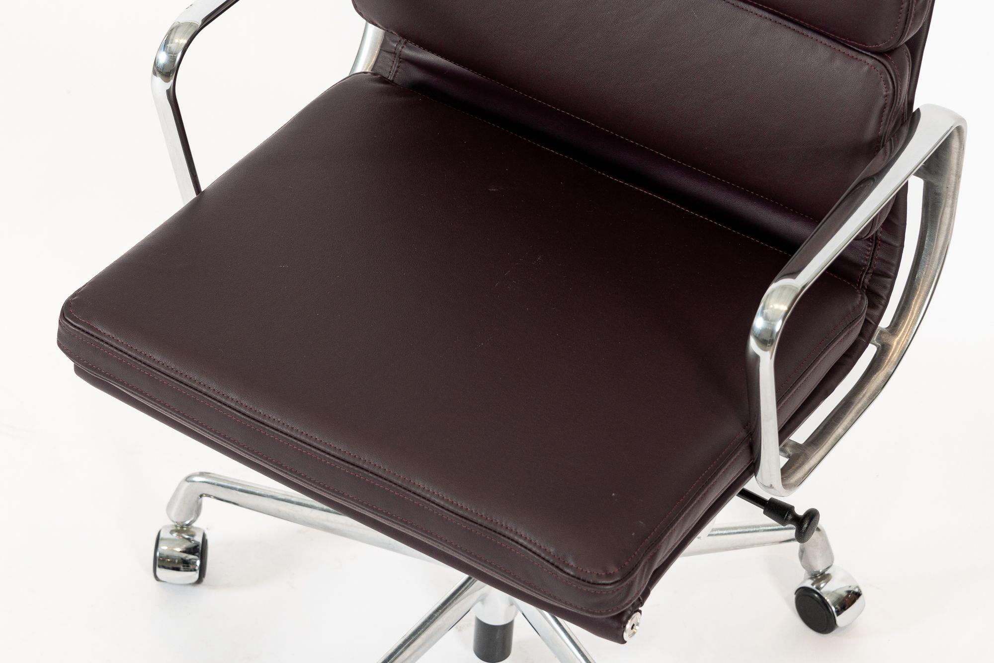 Eames for Herman Miller Tall Dark Purple Desk Chairs Set of 2 2