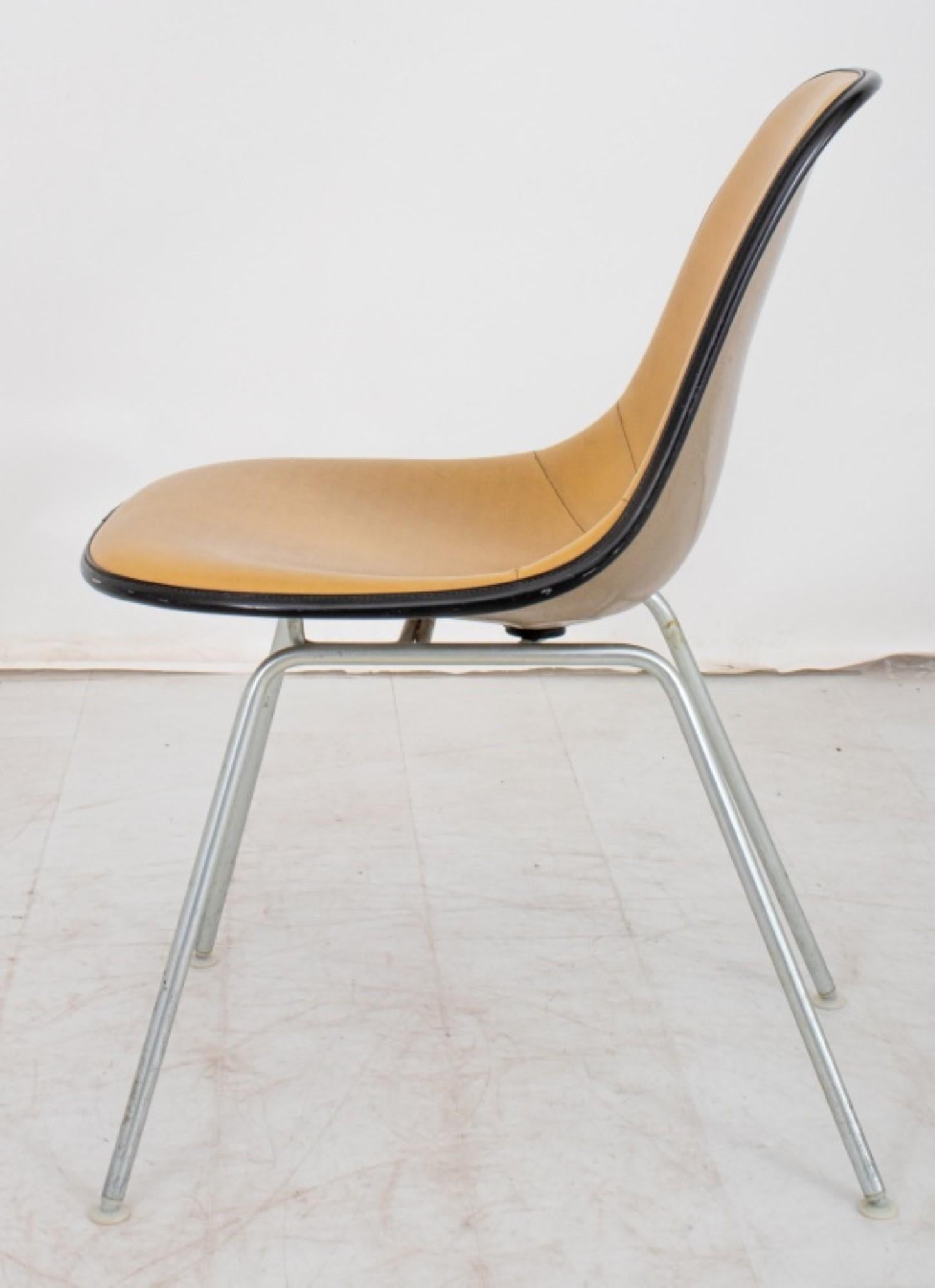 Iconic Seating: Ray and Charles Eames Padded Chair for Herman Miller

Own a piece of design history with this iconic mid-century modern chair, designed by legendary duo Ray and Charles Eames for renowned furniture manufacturer Herman Miller.