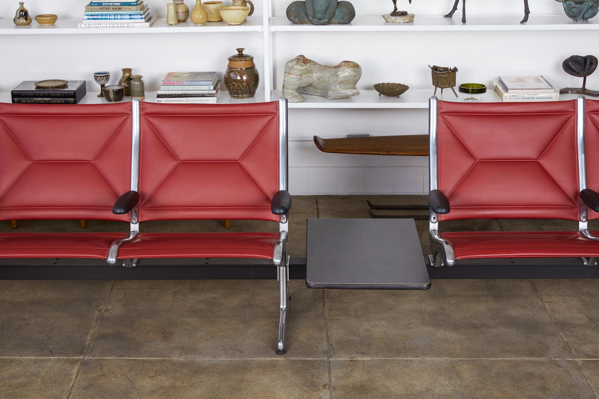 Eames for Herman Miller Seating System in Brick Red In Excellent Condition In Los Angeles, CA