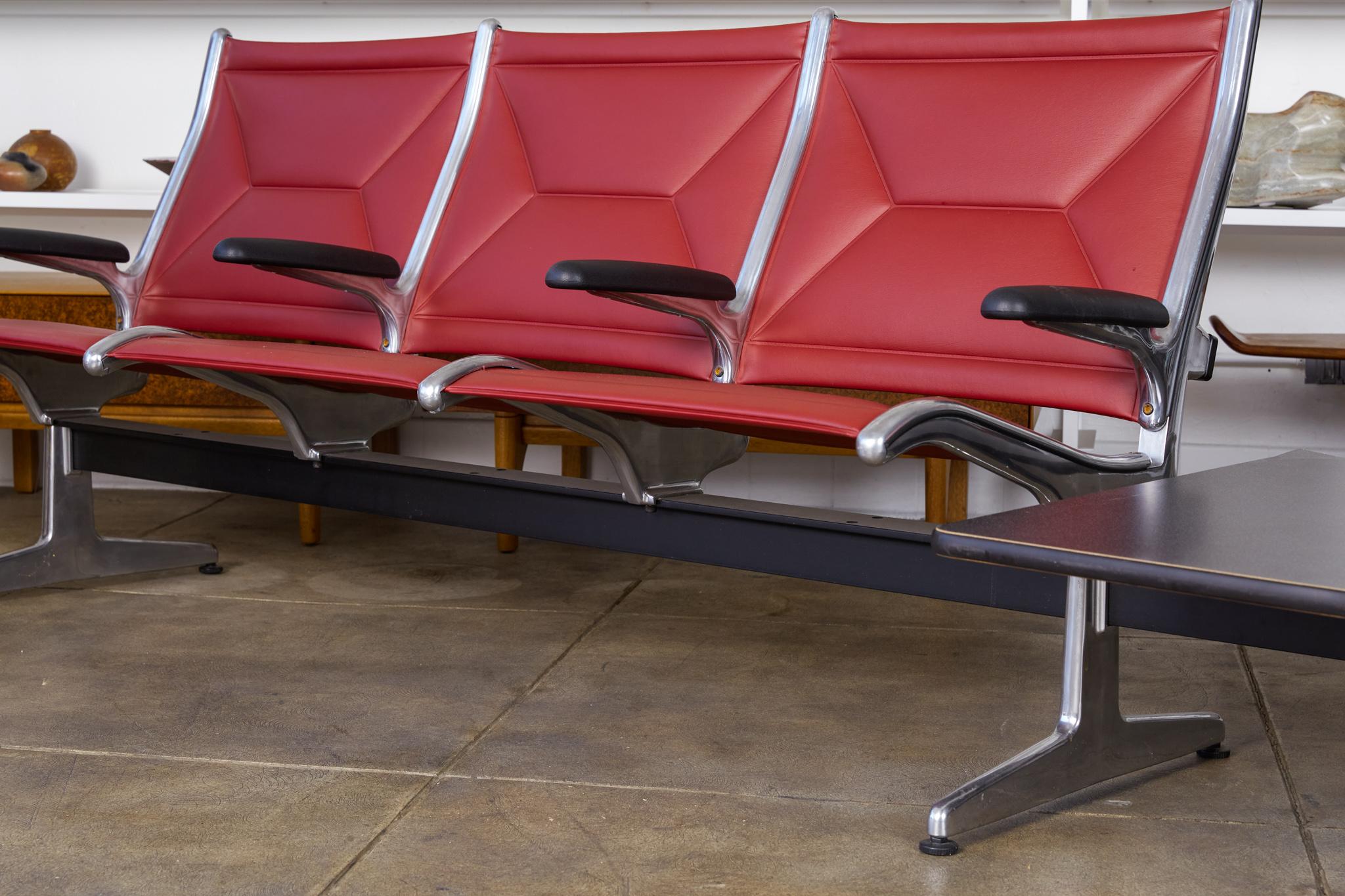 Upholstery Eames for Herman Miller Seating System in Brick Red