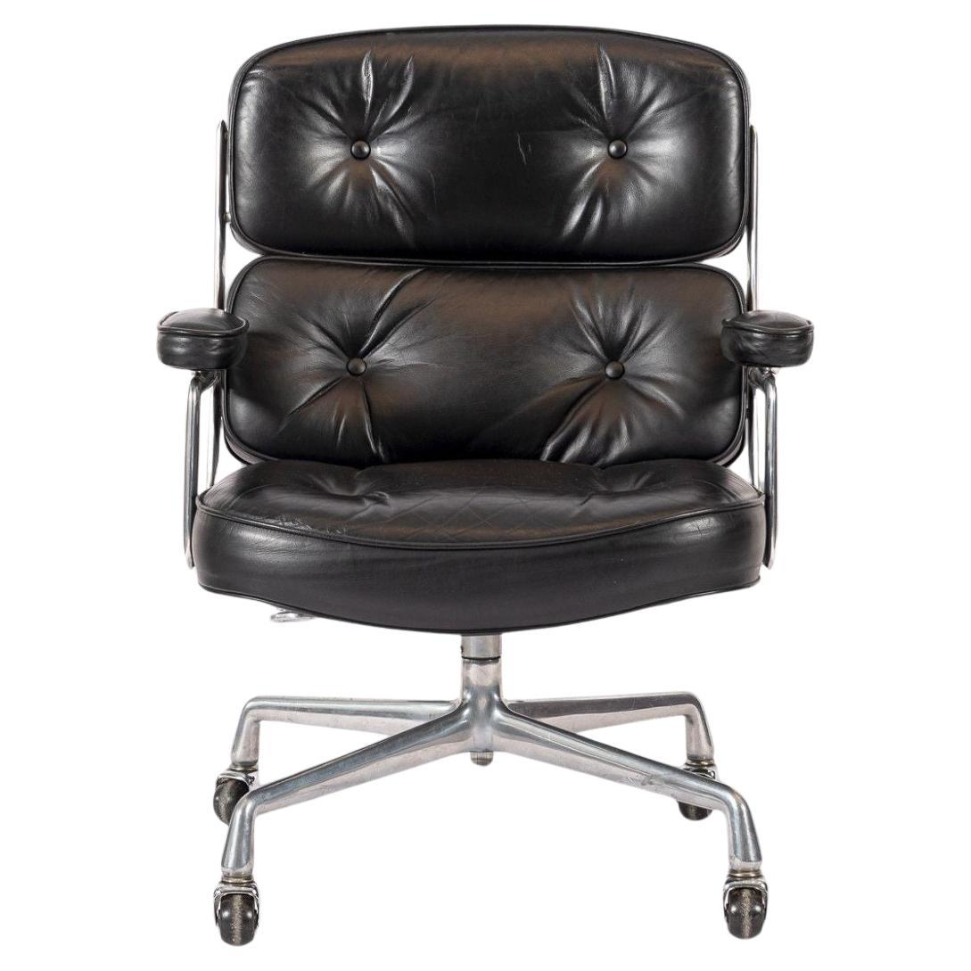 Eames for Herman Miller Time Life Black Leather Office Chair 1981